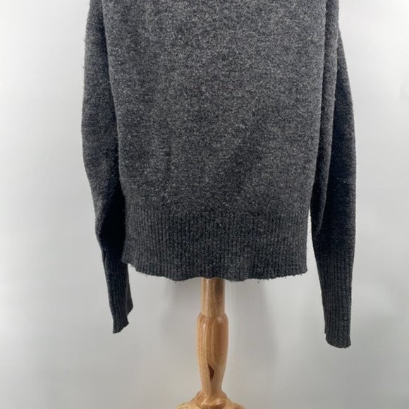 ARITZIA Wilfred Wool Alpaca Sweater Warm Cozy Minimalist Yarn Made In Italy - Picture 3 of 8